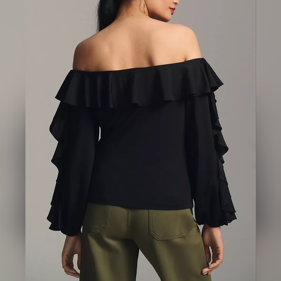 NWT ANTHRO | Off-the-Shoulder Top - Picture 4 of 4